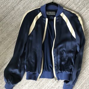 Alexander McQueen silk bomber